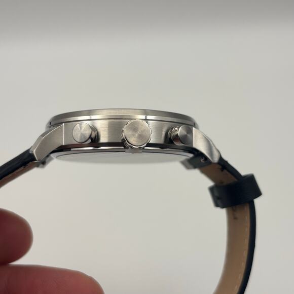 Fossil Rhett BQ2849 Men’s 42mm Black Dial Multifunction Quartz Leather Straps - Picture 11 of 15